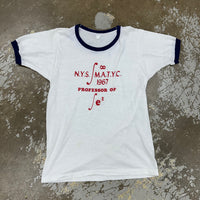1970’s New York State Professor of Sex Ringer T-Shirt Medium