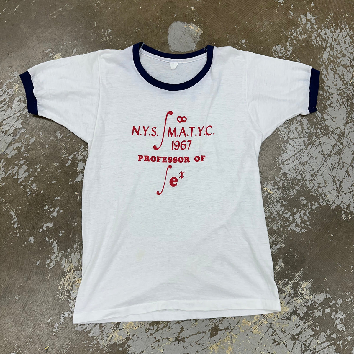 1970’s New York State Professor of Sex Ringer T-Shirt Medium