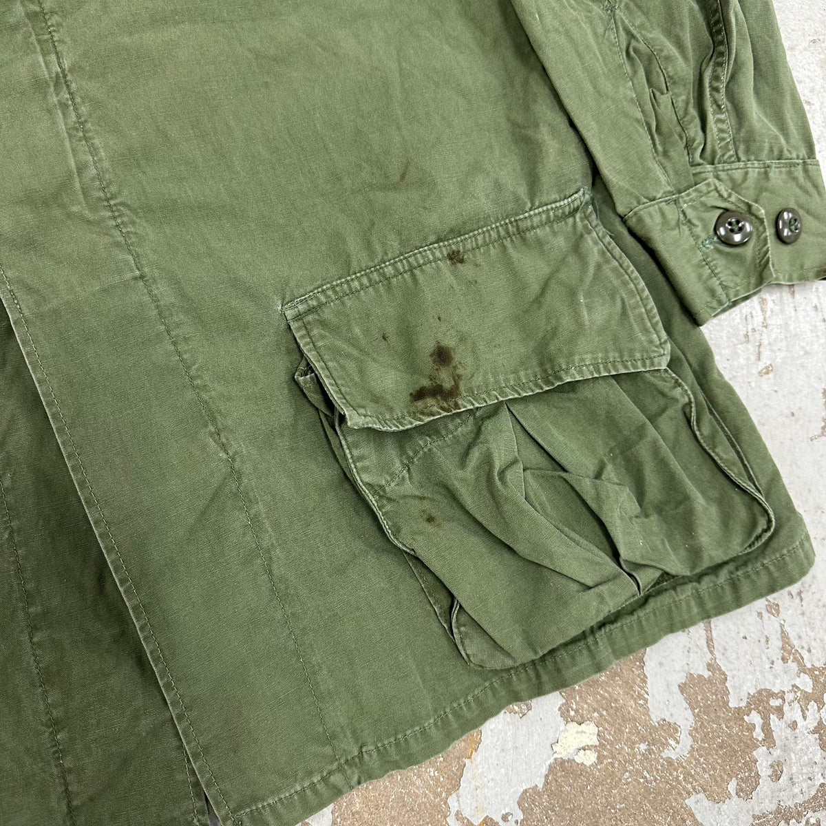 1960’s Vietnam War 2nd Pattern Poplin Jungle Jacket Medium Long