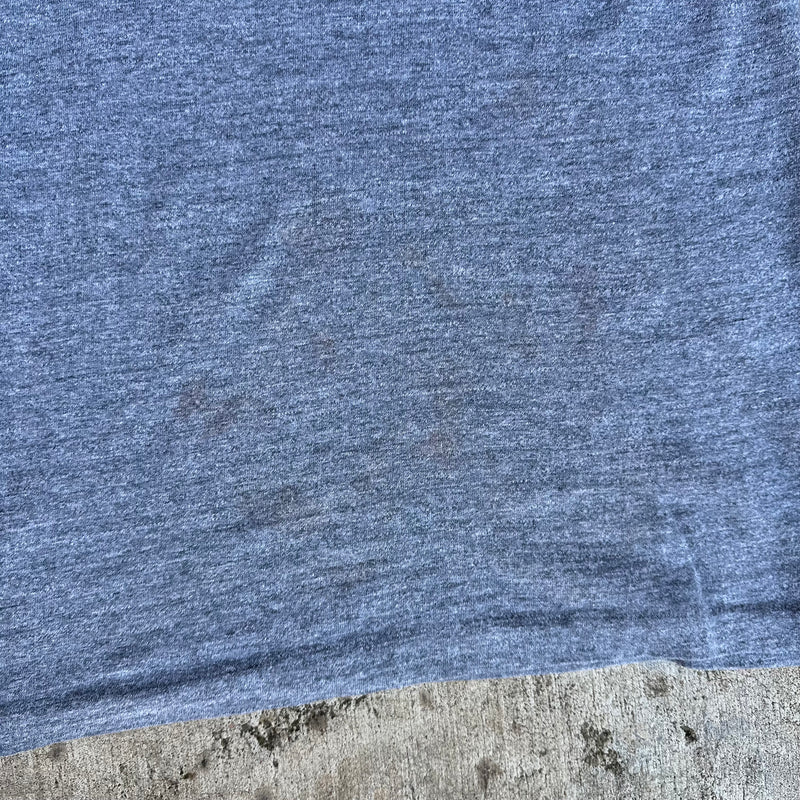 1970’s Playboy Flock Print Heather Gray T-Shirt Medium