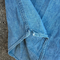 1940’s Stenciled WWII USN Chambray Shirt