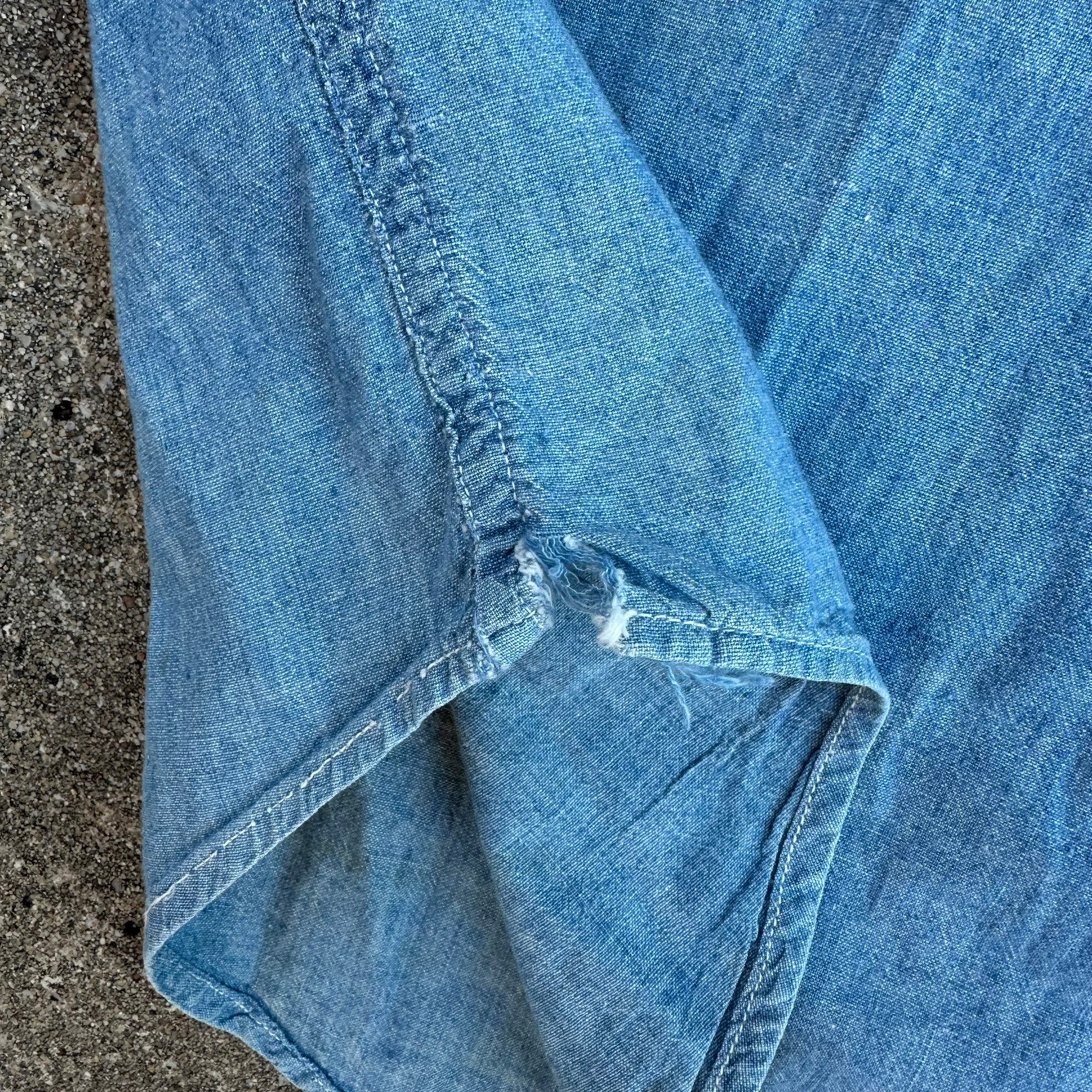 1940’s Stenciled WWII USN Chambray Shirt