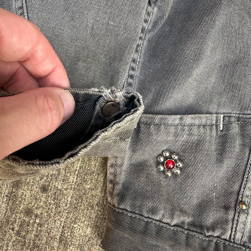 1950’s/60’s Kids Studded Black Denim Jacket