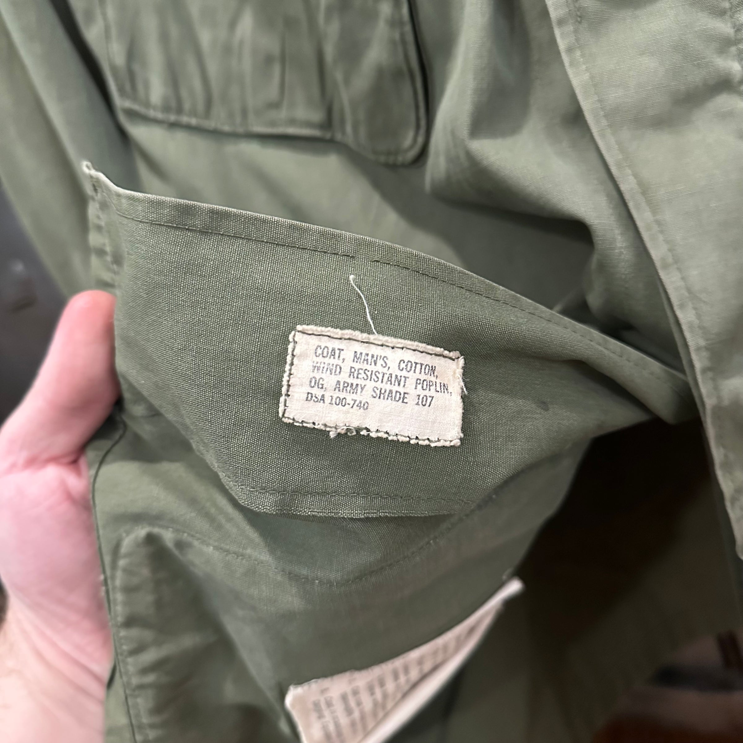 1960’s Vietnam War Second Pattern Poplin Jungle Jacket Small Regular