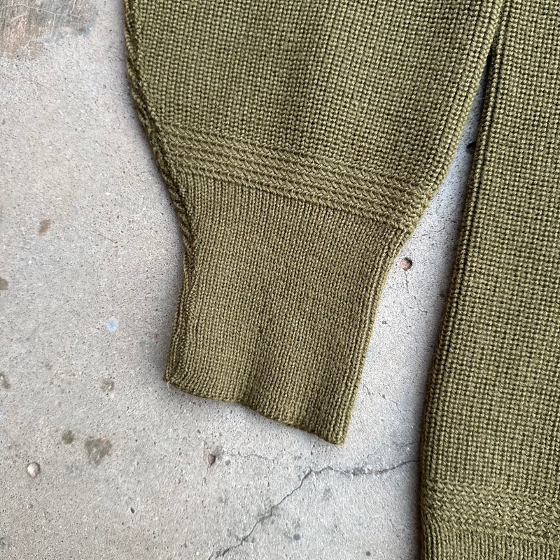 1940’s WWII Deadstock US Army V-Neck Sweater Size 42