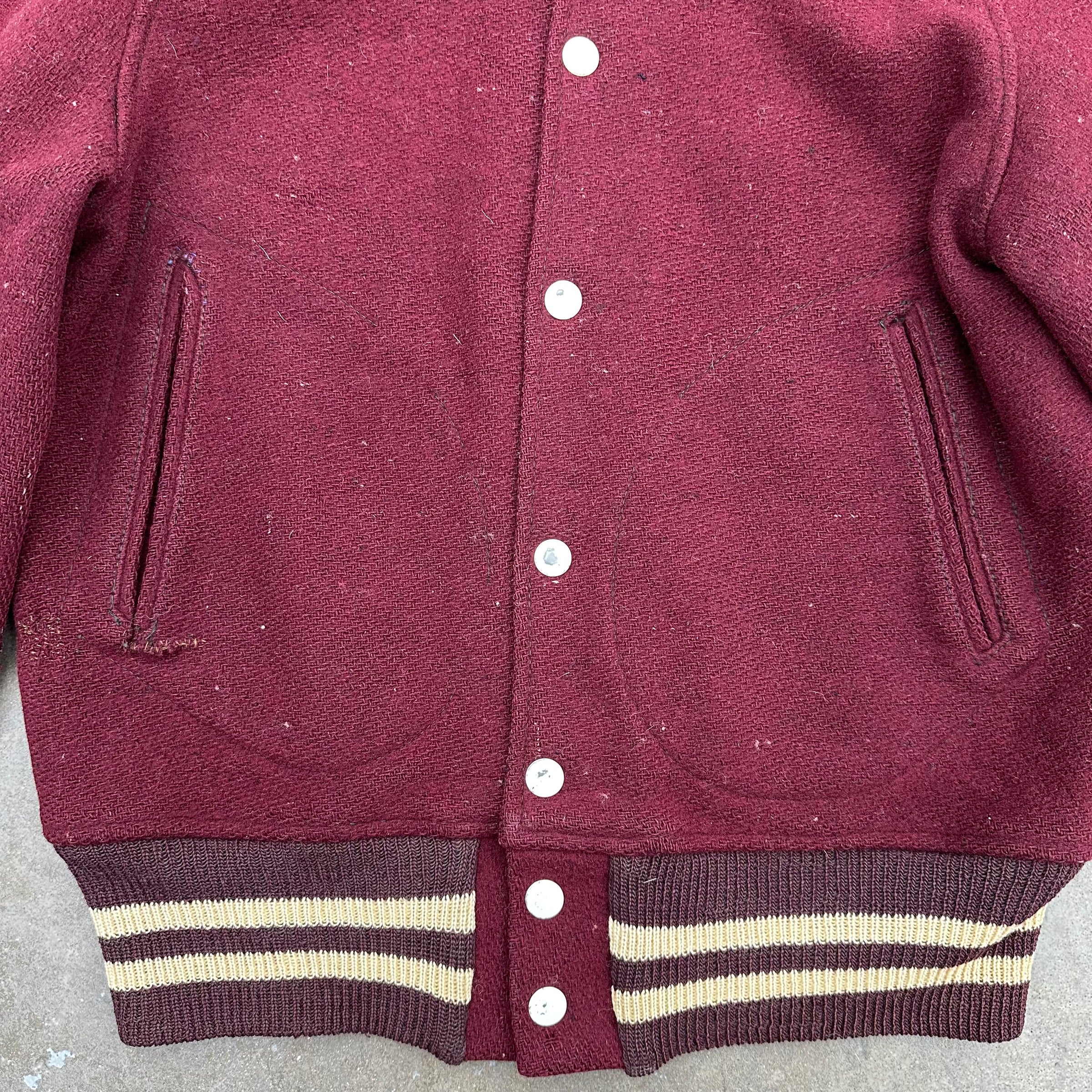 1950’s Rebels Chainstitched Varsity Jacket Small