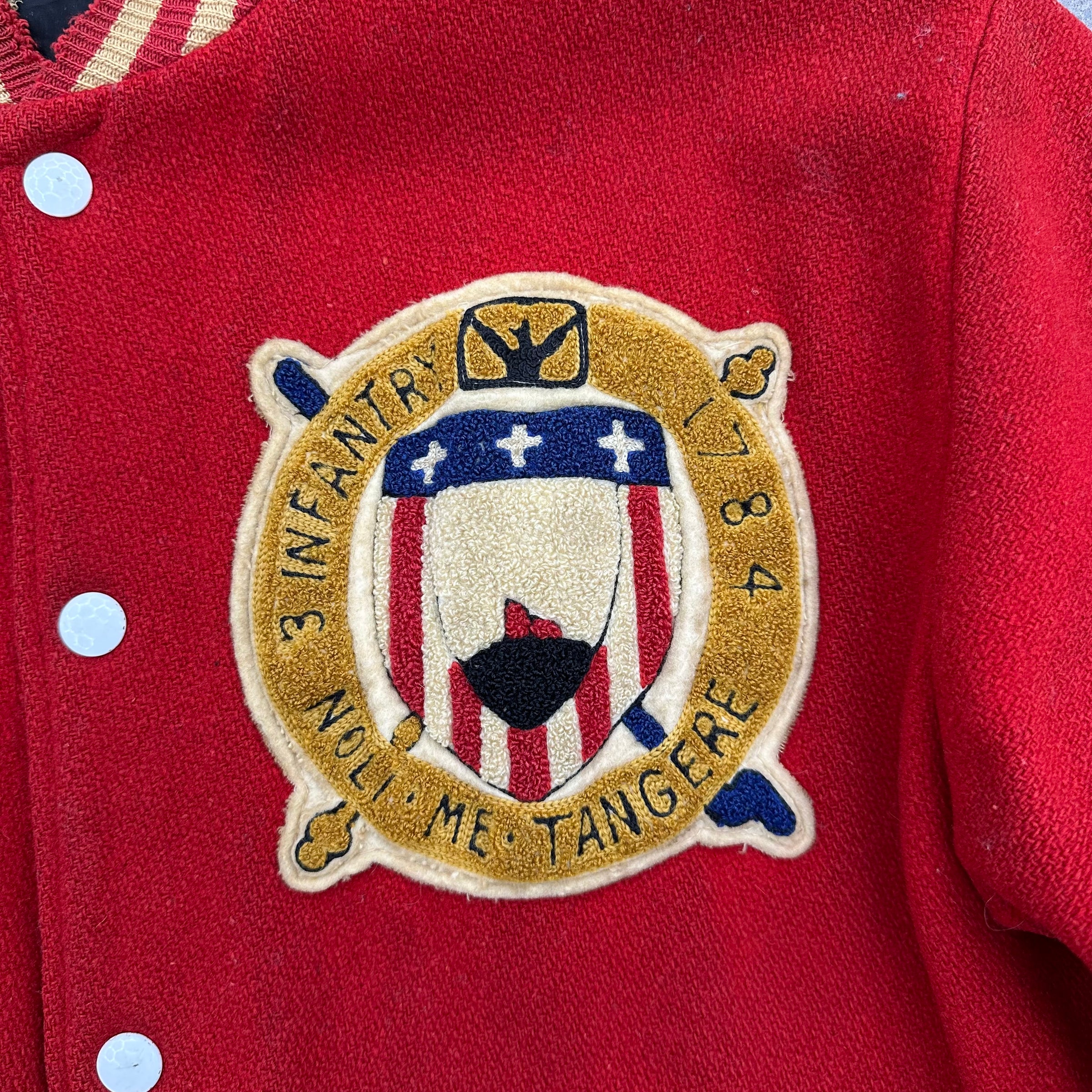 1950’s/60’s 3rd Infantry Regiment The Old Guard Chainstitched Varsity Jacket Large