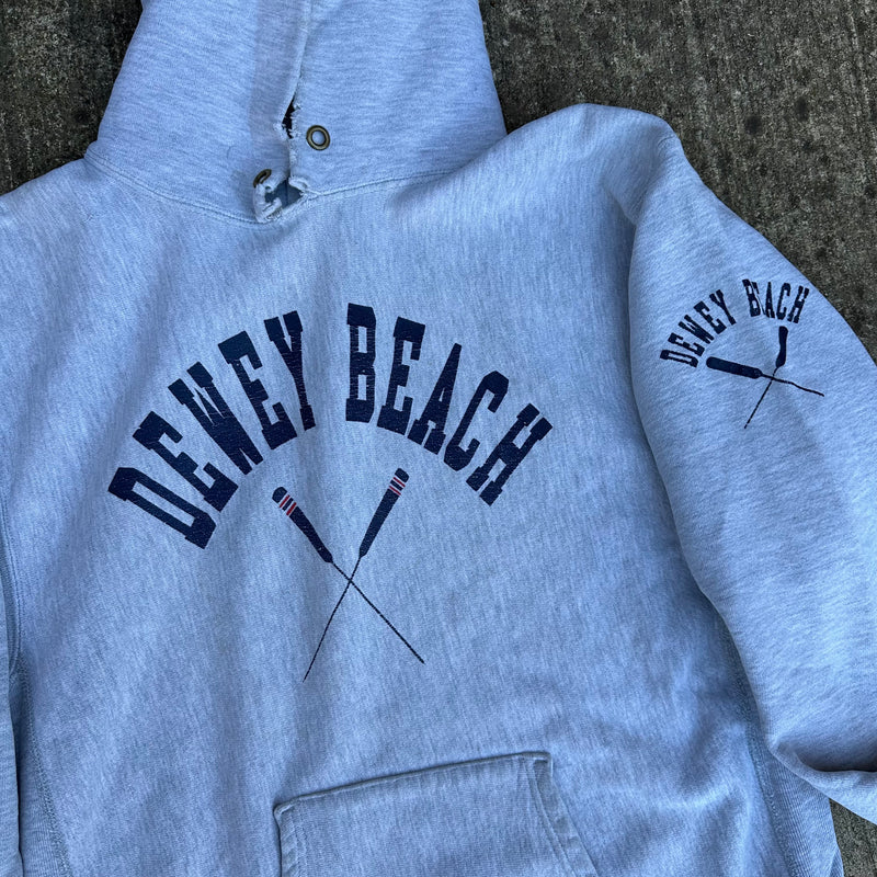 1980’s Dewey Beach Champion Reverse Weave Hooded Sweatshirt XL