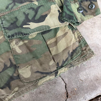 1960’s Vietnam War Poplin ERDL Camo Jungle Jacket Medium Regular
