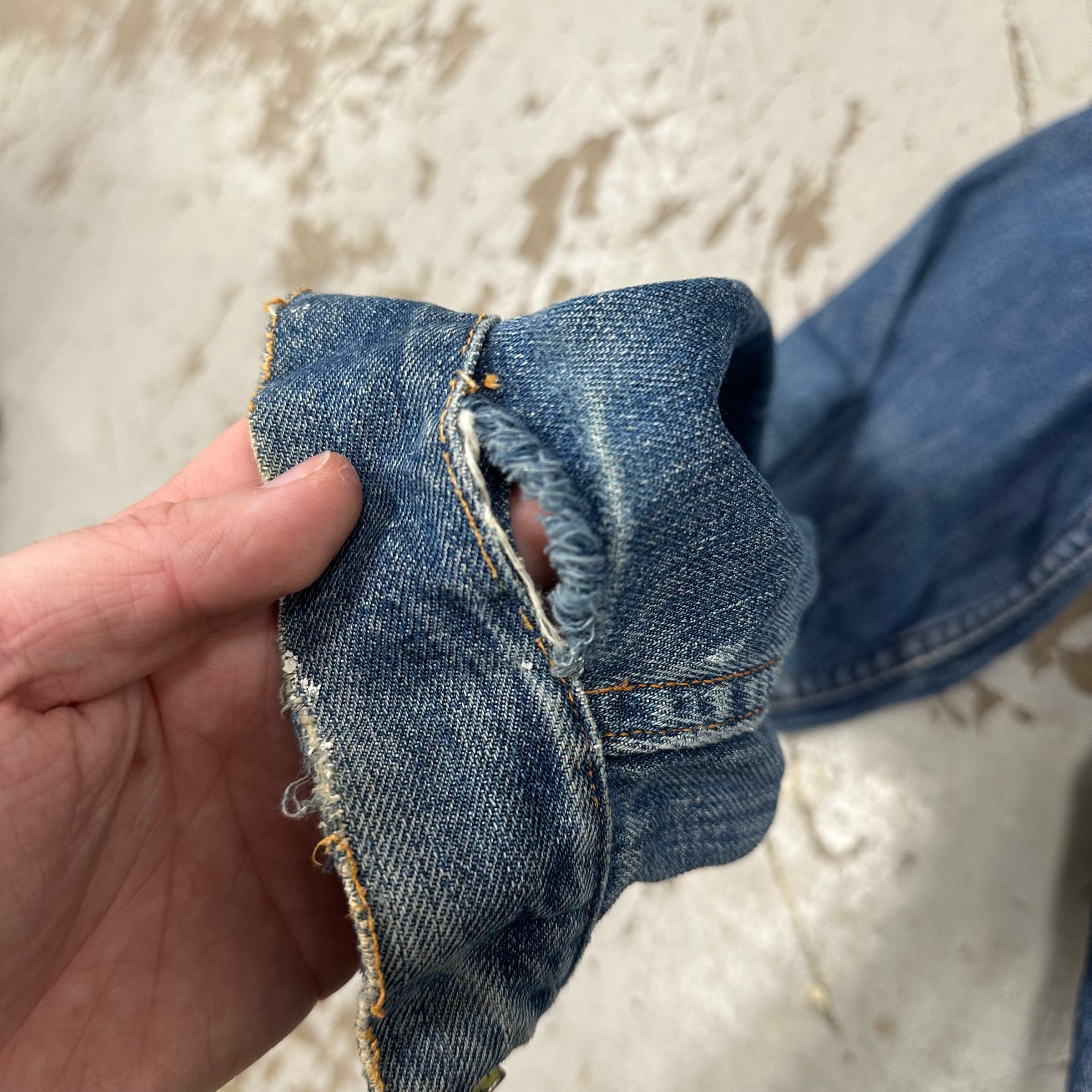 1950’s Montgomery Ward Type 2 Style Pleated Denim Jacket