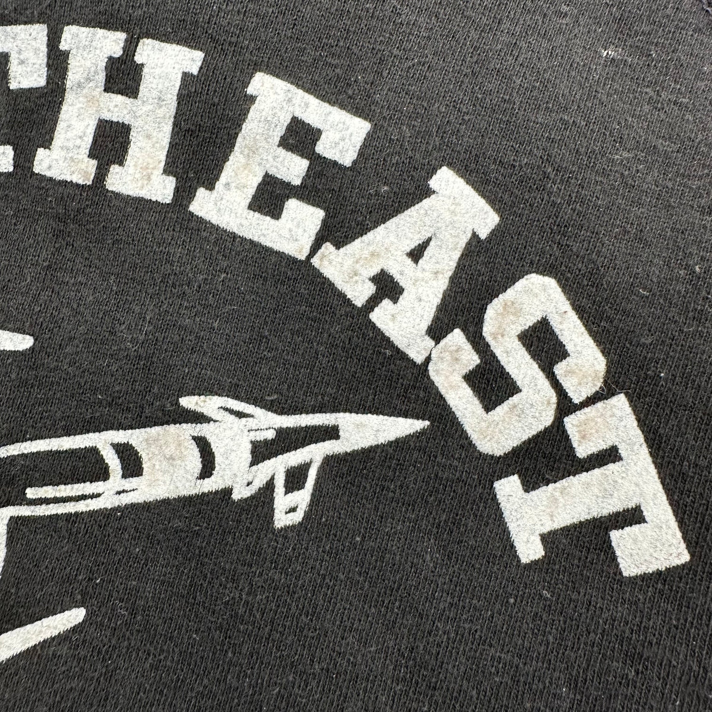 1960’s Northeast Rockets Flock Print Black Crewneck Sweatshirt Small