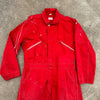 1960’s Walls Paint Splattered Red Coveralls Size 42R