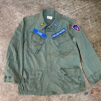 1970’s Vietnam War Civil Air Patrol Patched Ripstop Jungle Jacket Medium Short
