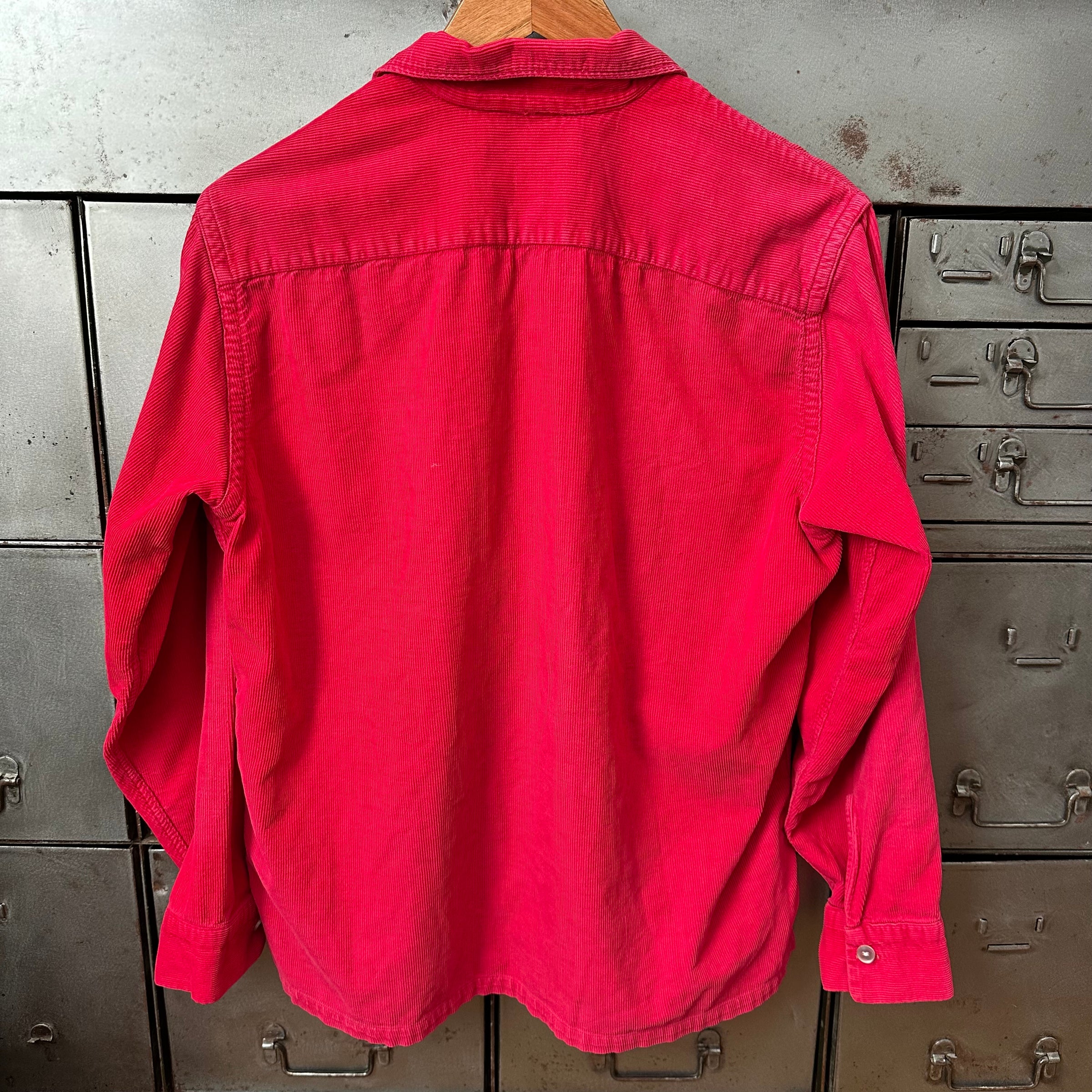 1960’s Red Corduroy Loop Collar Shirt Medium