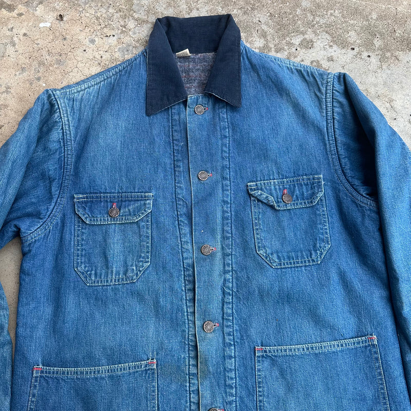 1970’s Blue Bell Blanket Lined Denim Chore Coat Large