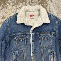 1980’s Levi’s Sherpa Lined Denim Jacket Size 46R