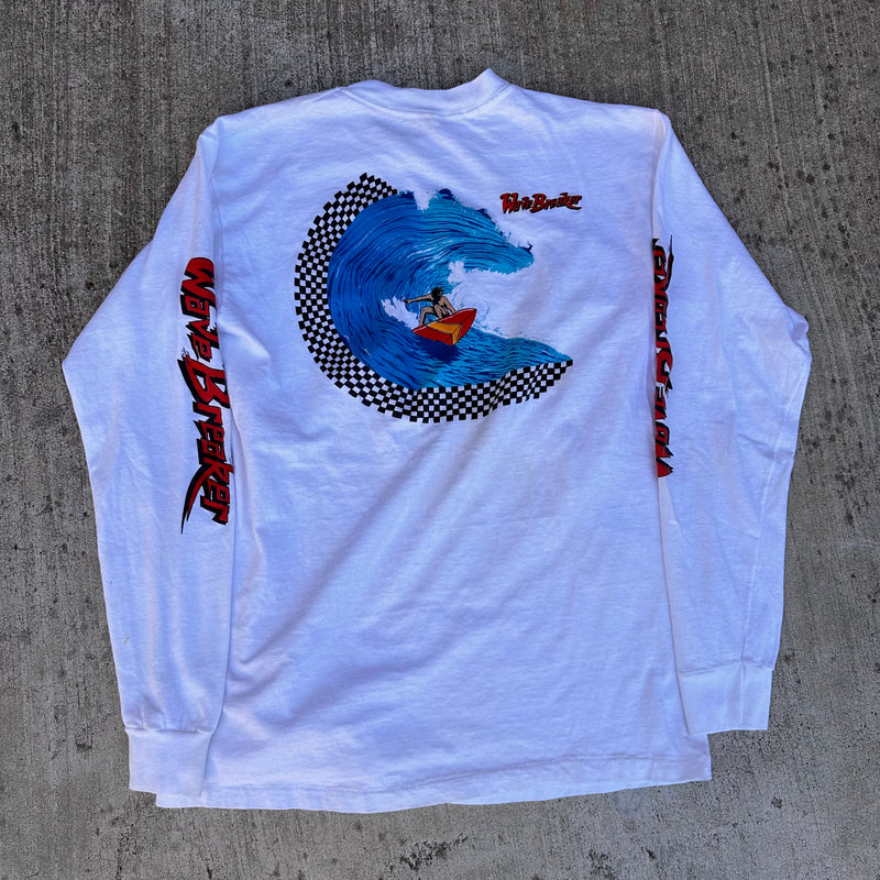 1980’s Wavebreaker Surf Long Sleeve T-Shirt Large