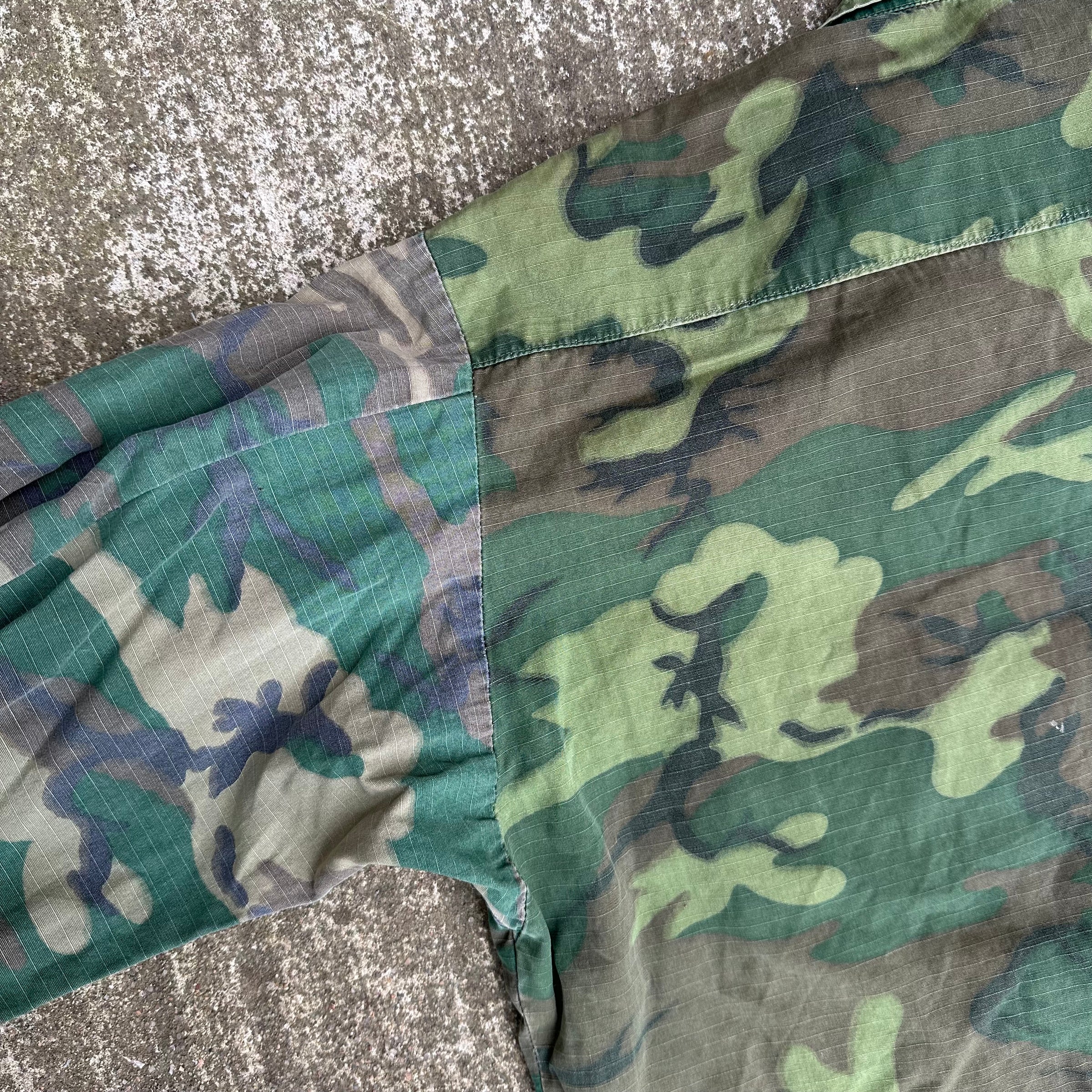 1960’s ERDL Clown Camo Jungle Jacket Small Short