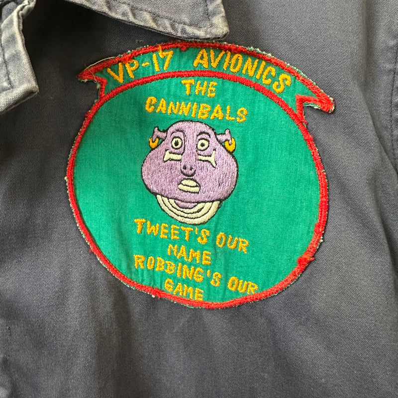 1970’s Patched USN Utility Jacket Size 38