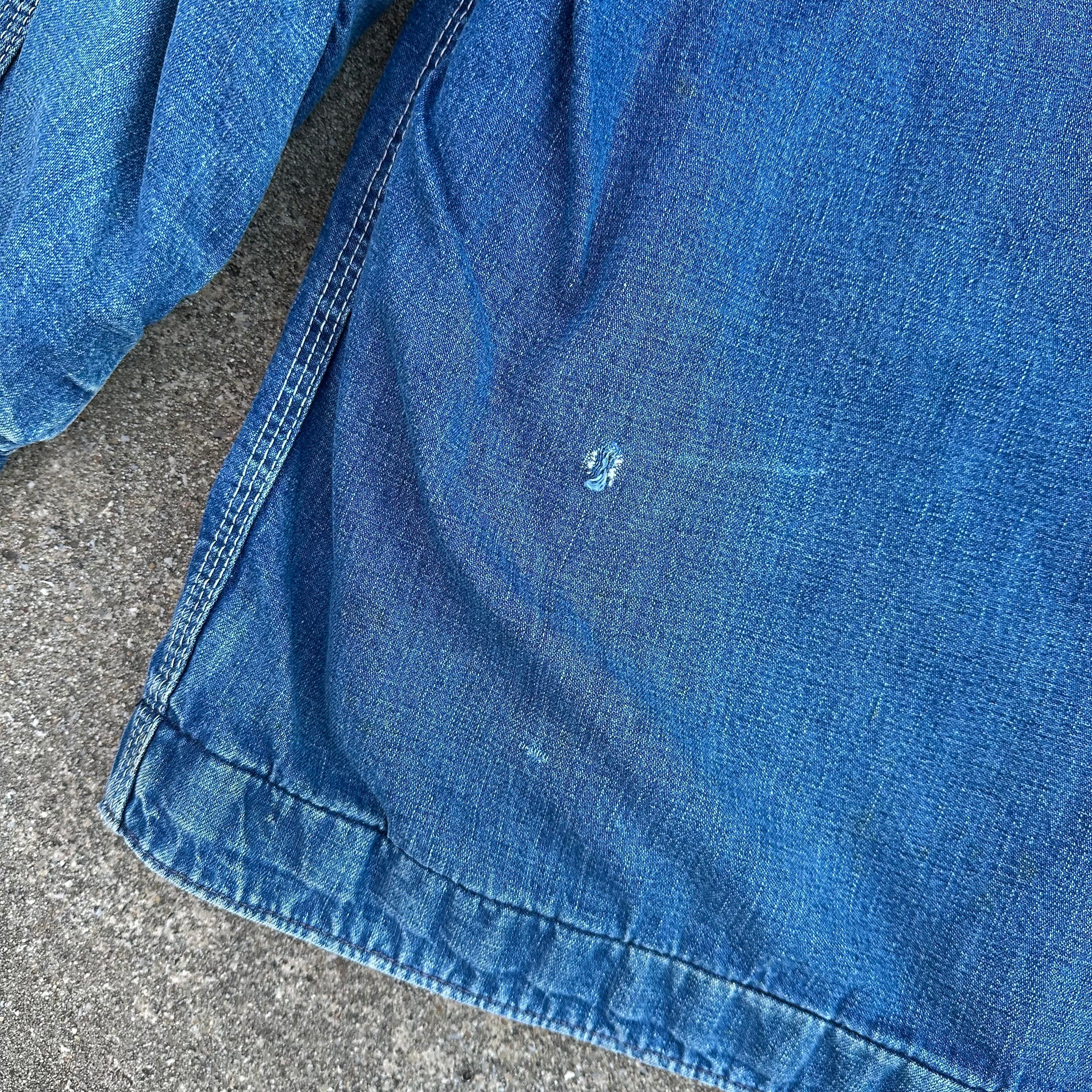1970’s Sears Blanket Lined Denim Chore Coat XXL