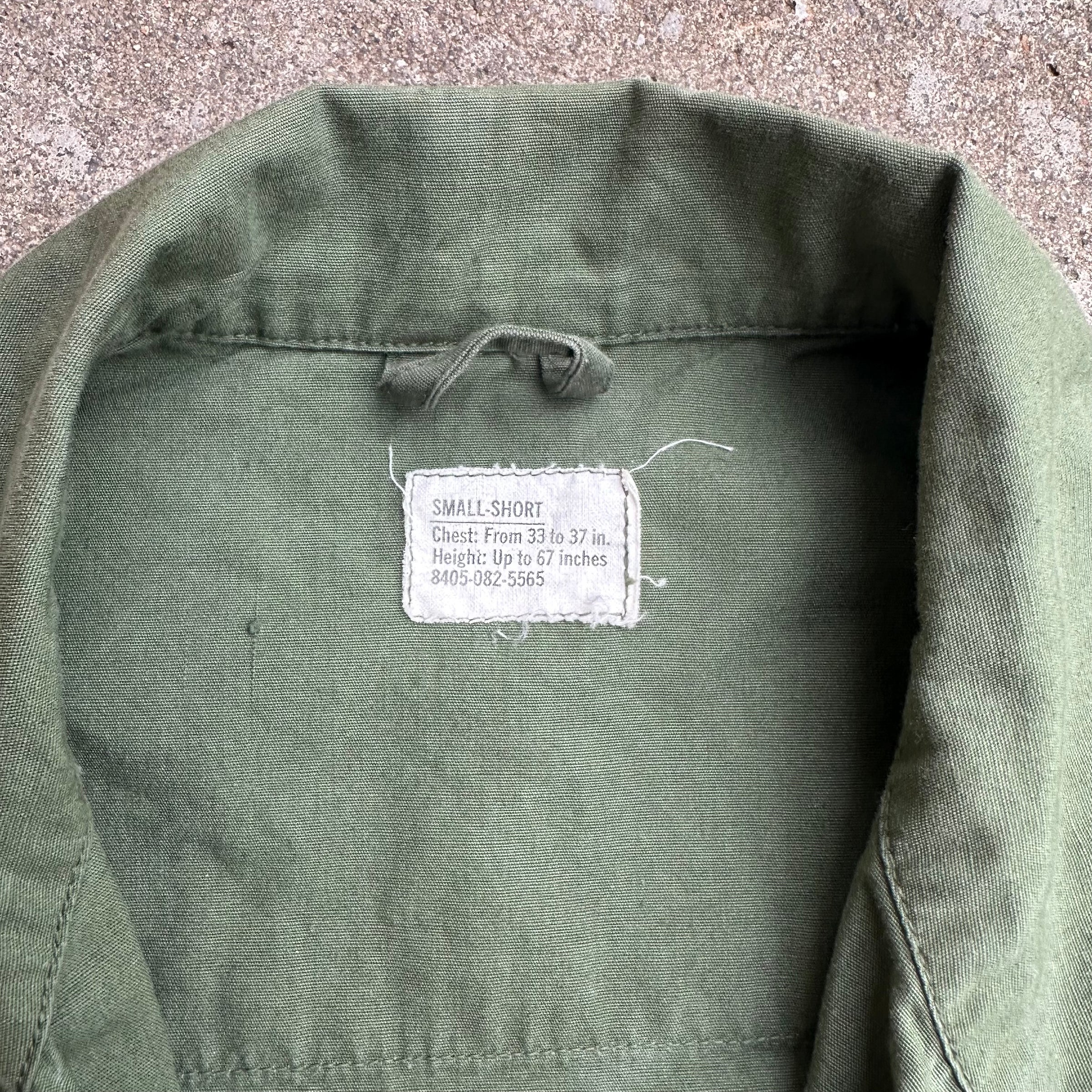 1960’s Vietnam War Poplin Jungle Jacket Small Short