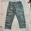 1970’s Civilian Tiger Stripe Camo Fatigue Pants 40” Waist