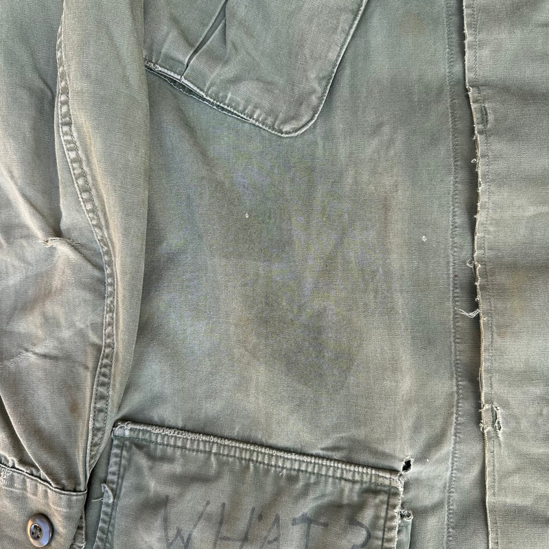 1960’s Painted Poplin Jungle Jacket 22” Chest