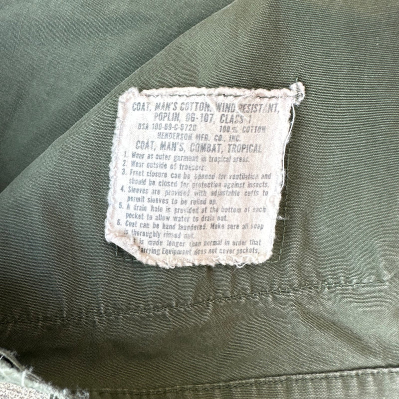 1960’s Vietnam War Poplin Jungle Jacket Large Regular