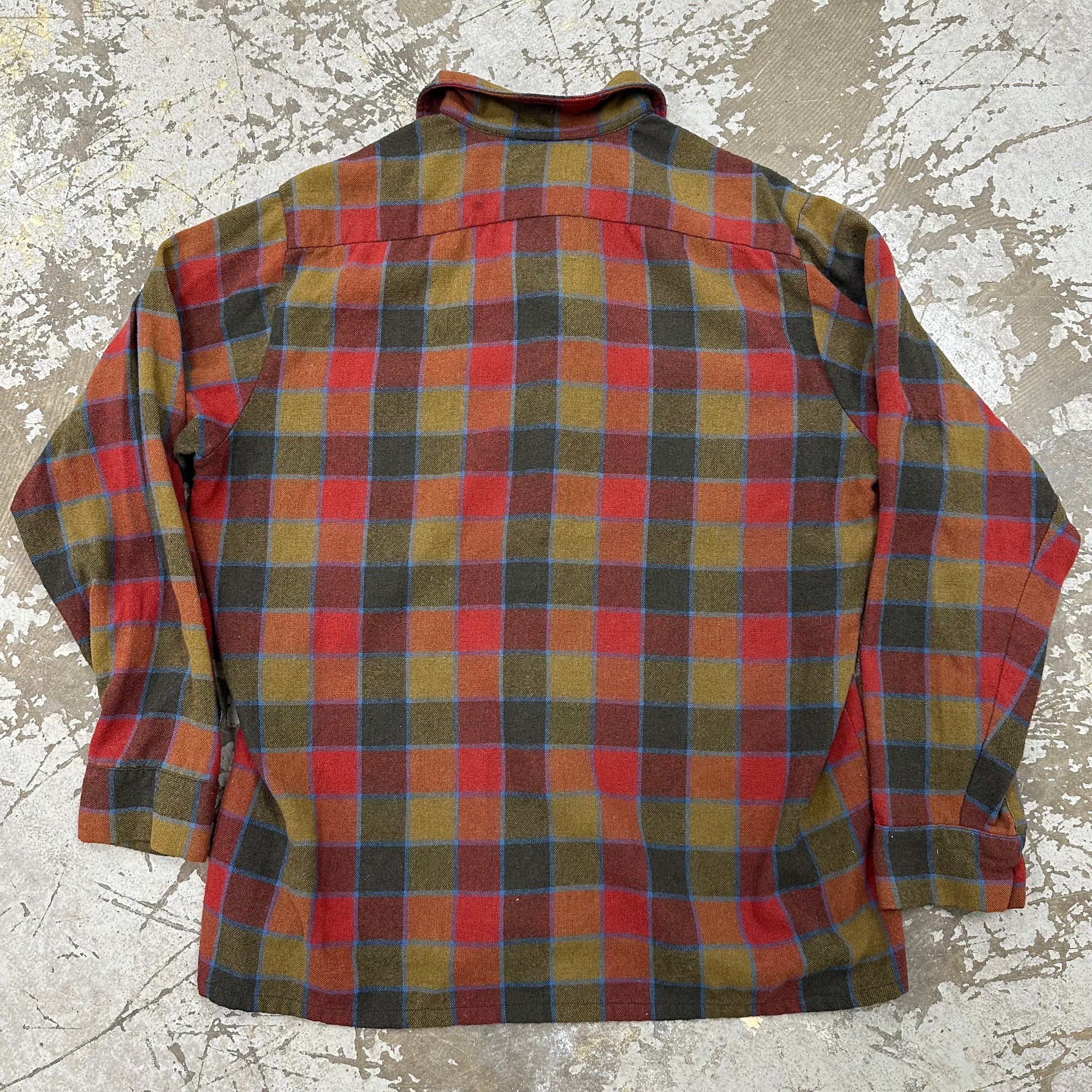 1960’s/70’s McGregor Wool Plaid Shirt Large