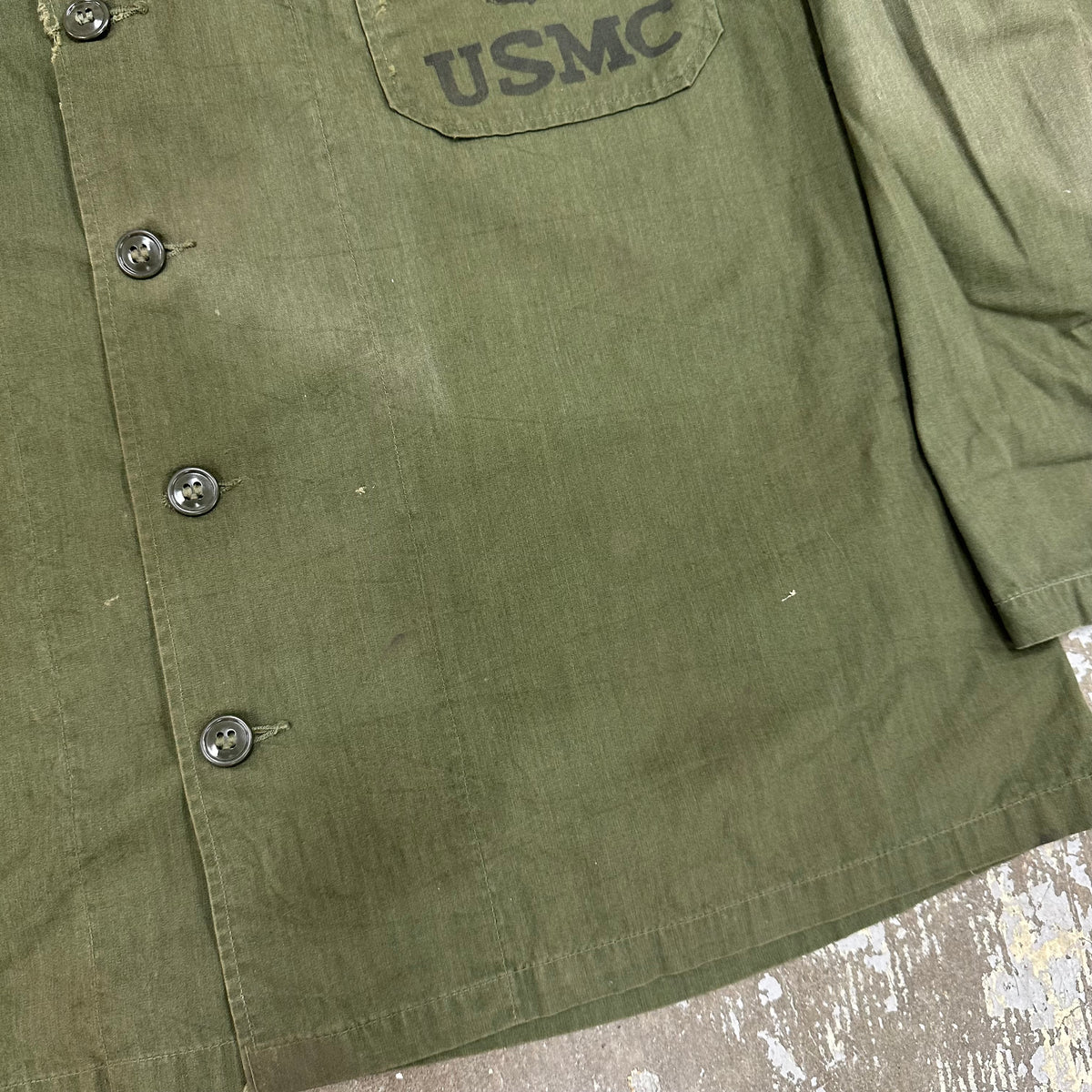 1960’s Vietnam War Experimental Test Sample Nyco/Poplin Fatigue Shirt Large
