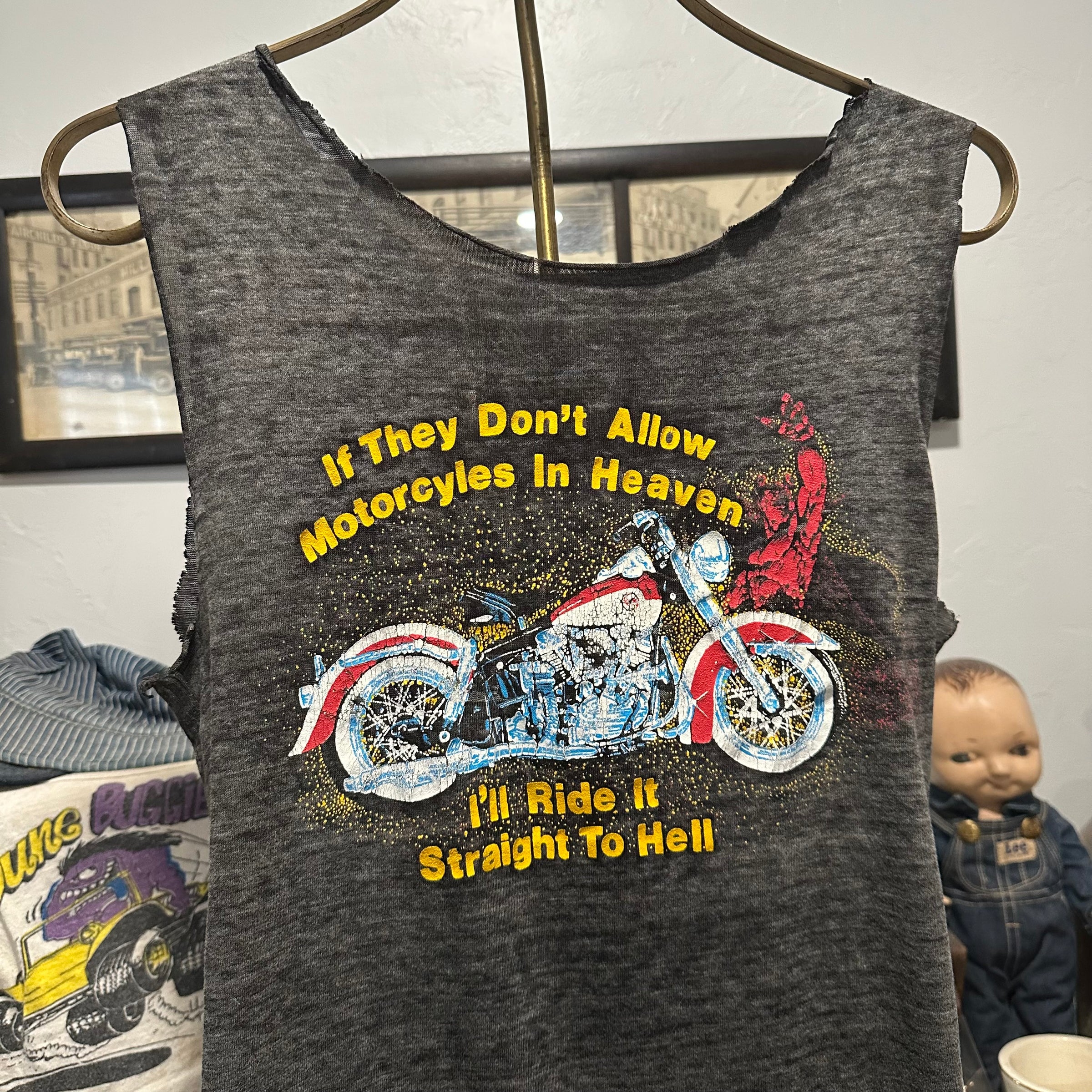 1970’s/80’s Straight to Hell Motorcycle Shop T-Shirt XS