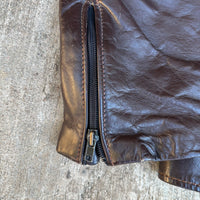 1970’s Vanson Cafe Racer Leather Motorcycle Jacket Size 48