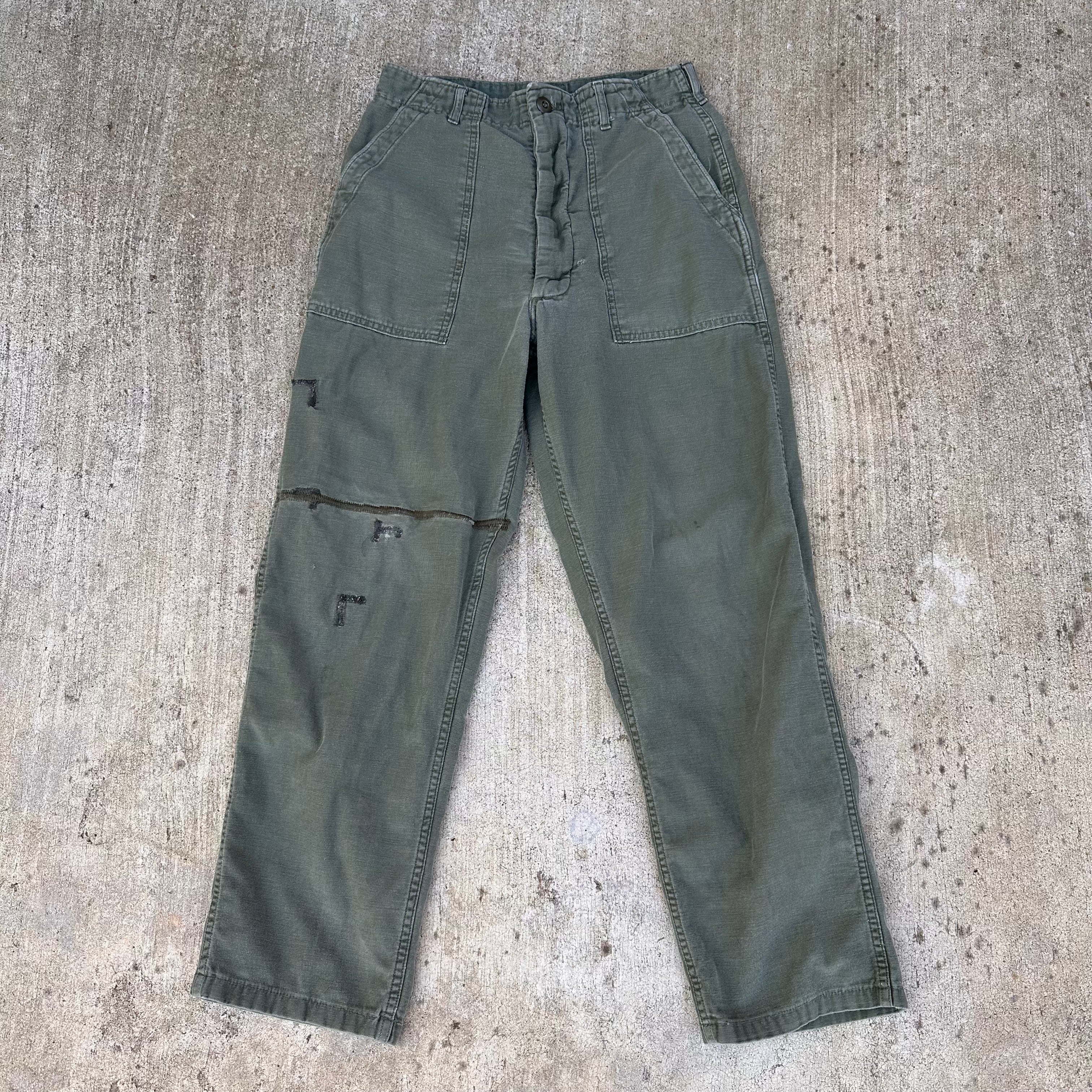 1970's Repaired OG-107 Fatigue Pants 29” x 28” – Little Chum Vintage