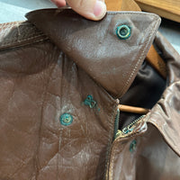 1940’s WWII Named Cable Raincoat A-2 Flight Jacket Size 42