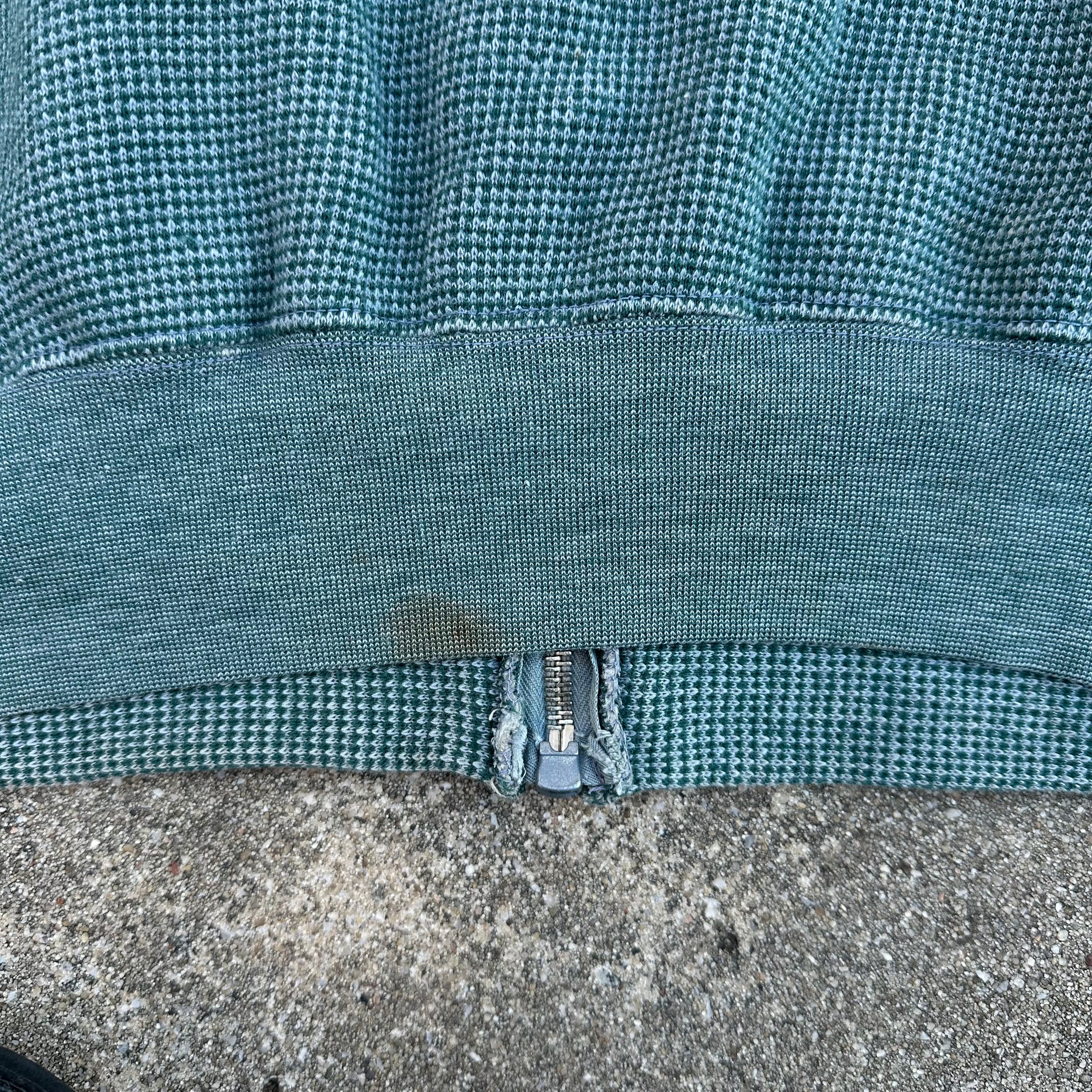 1940’s St Michael Sportswear Herringbone Cotton Full Zip Sweatshirt Size 40