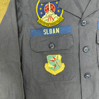 1970’s USAF Blue Missile Crewman Fatigue Shirt Large