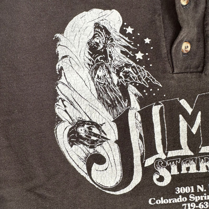 1990’s Jim’s Star Bar Longsleeve Henley T-Shirt Small