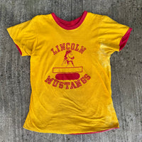 1970’s Lincoln Mustangs Reversible T-Shirt Small