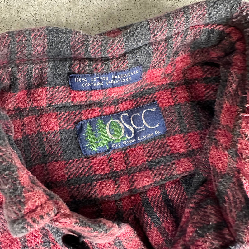 1990’s Old School Plaid Cotton Flannel Shirt