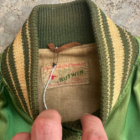 1950’s Butwin Crack Squad Patched Satin Jacket Small