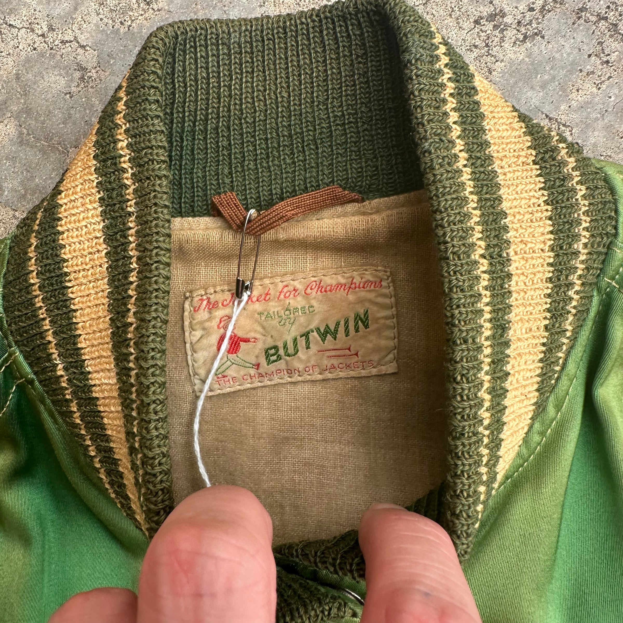1950’s Butwin Crack Squad Patched Satin Jacket Small