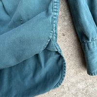 1950’s/60’s Burlington Air Express Patched Cotton Gusseted Work Shirt Large