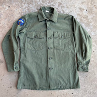 1970’s US Navy NBG Beachmaster Unit 1 Patched Fatigue Shirt