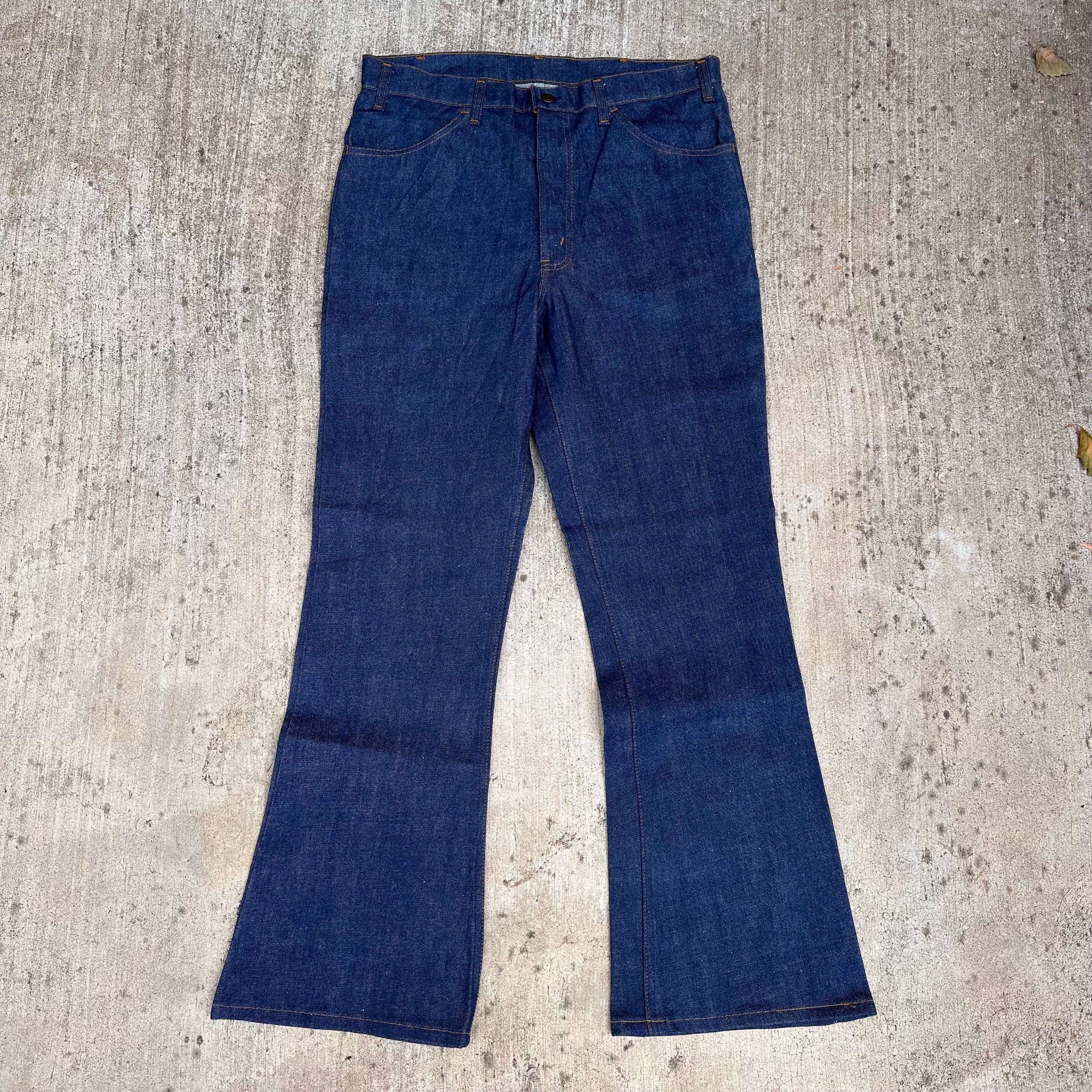 1970's Deadstock Levi's 646 Bellbottom Jeans 35” x 32” – Little