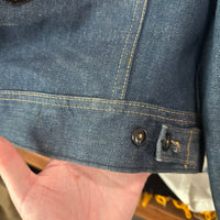 1970’s Deadstock/Mint Lee 101J Denim Jacket With Harley Davidson Patches