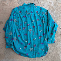 1990’s Gap Cotton Fishing Pattern Shirt XL