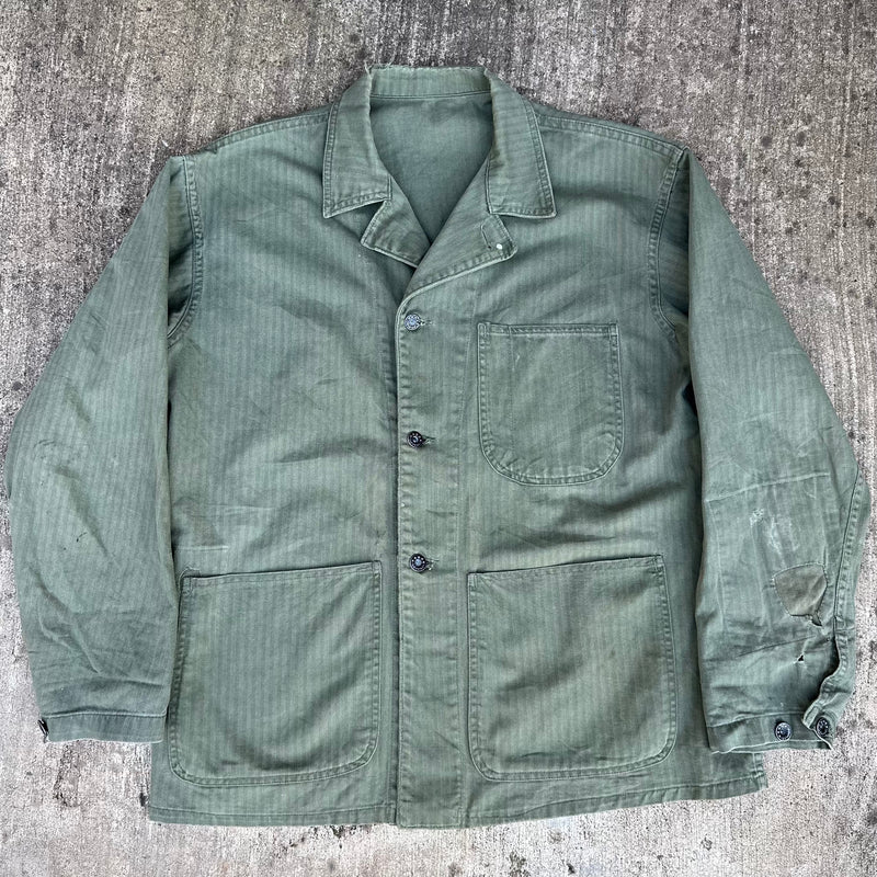 1940’s WWII USN N-3 HBT Utility Jacket 23.5” Chest