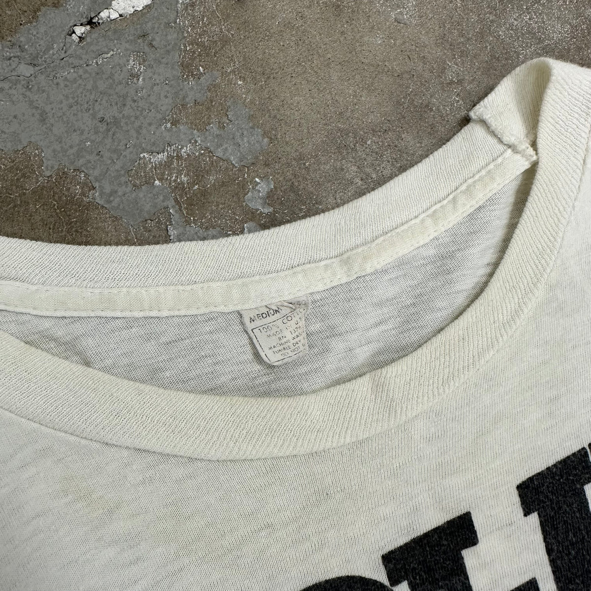 1970’s Solid Muscle Poured Concrete Walls T-Shirt S/M