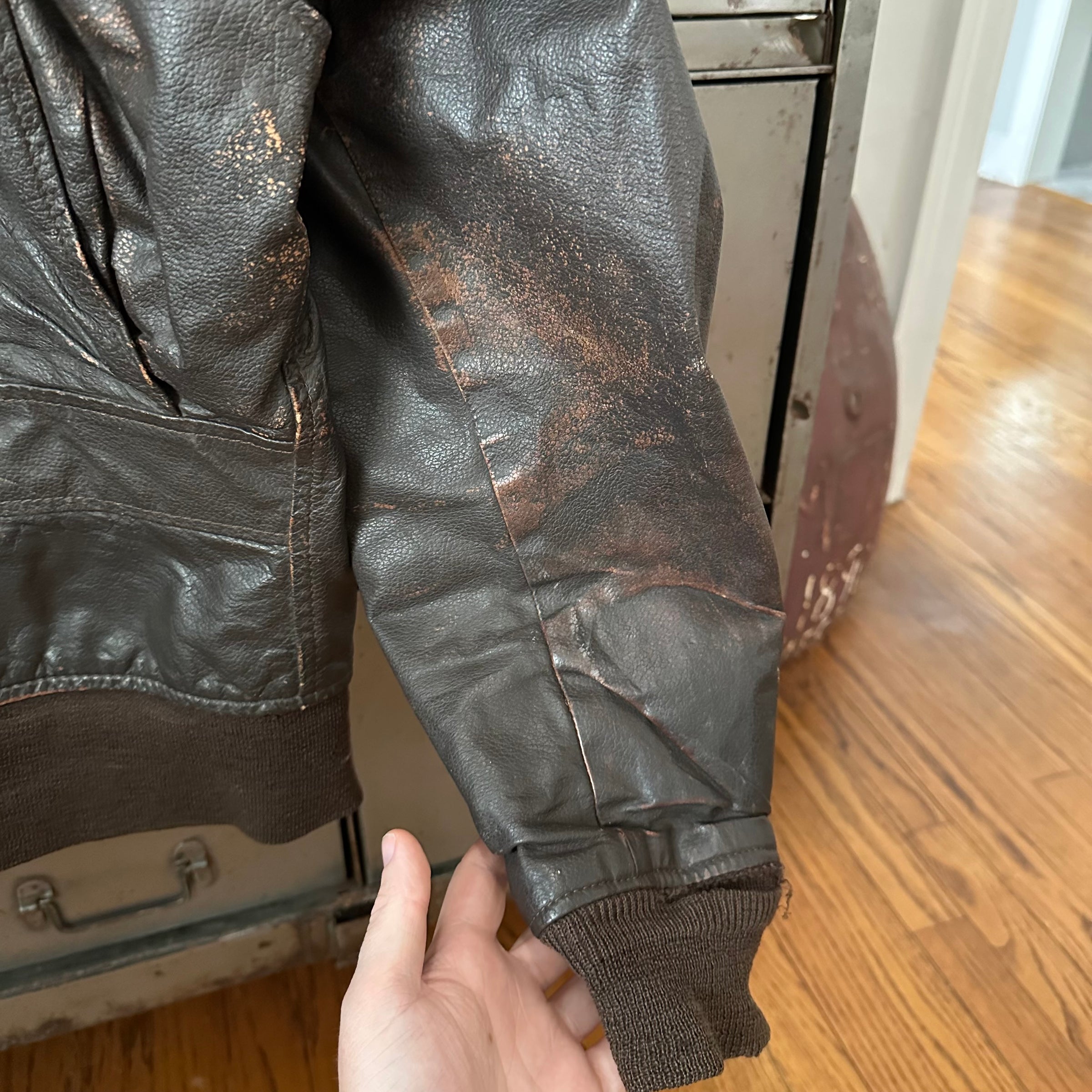 1980’s USN G-1 Leather Flight Jacket Size 44