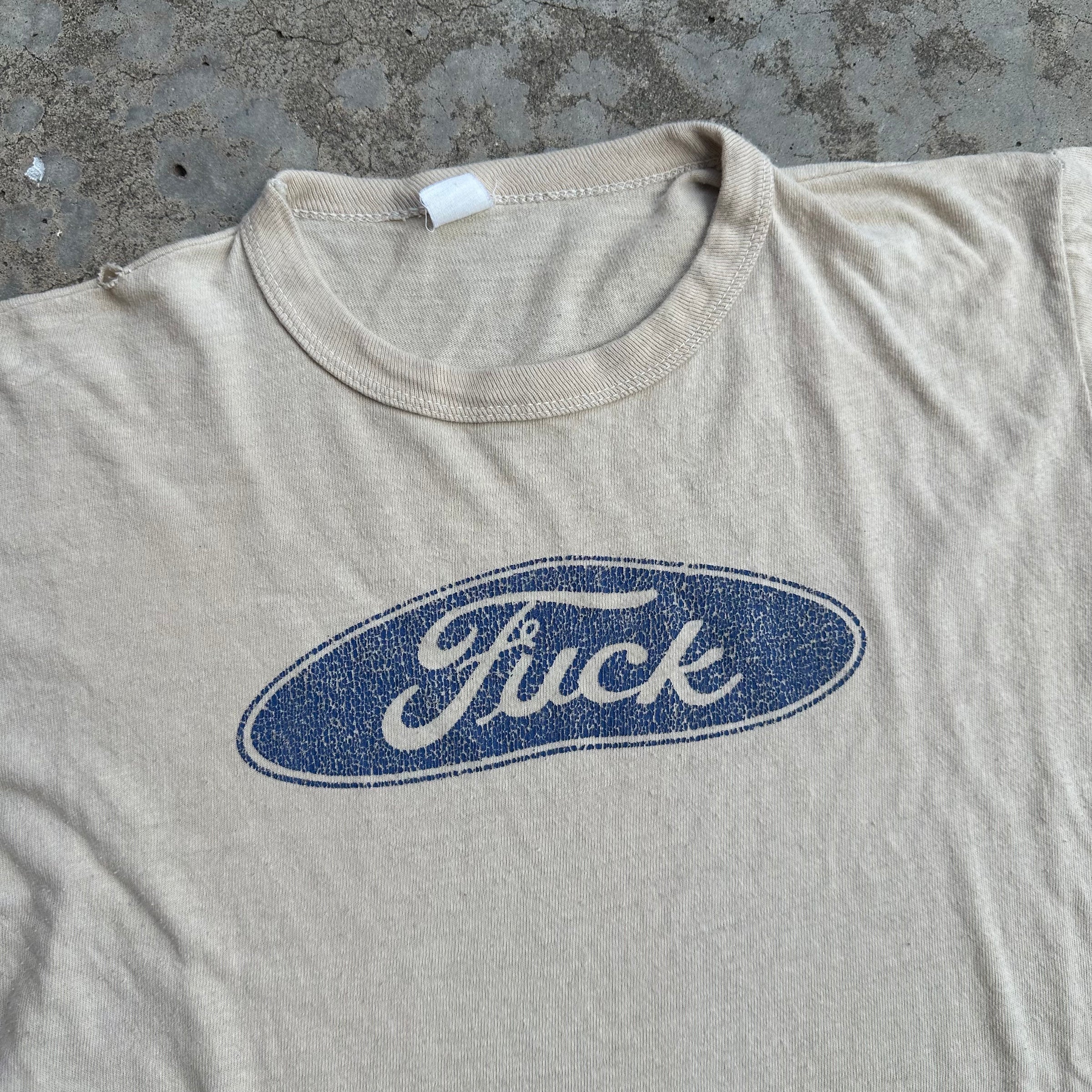 1960’s/70’s Fuck Ford Logo Rip T-Shirt Medium